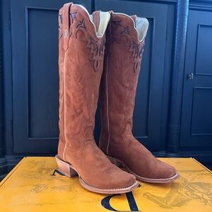 R.Watson Women’s Ginger Suede Cowboy Boots